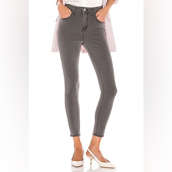 L’agence Marguerite Skinny High‎ Rise Skinny Jeans Denim Cast Iron Grey NWT 27 - Picture 1 of 11